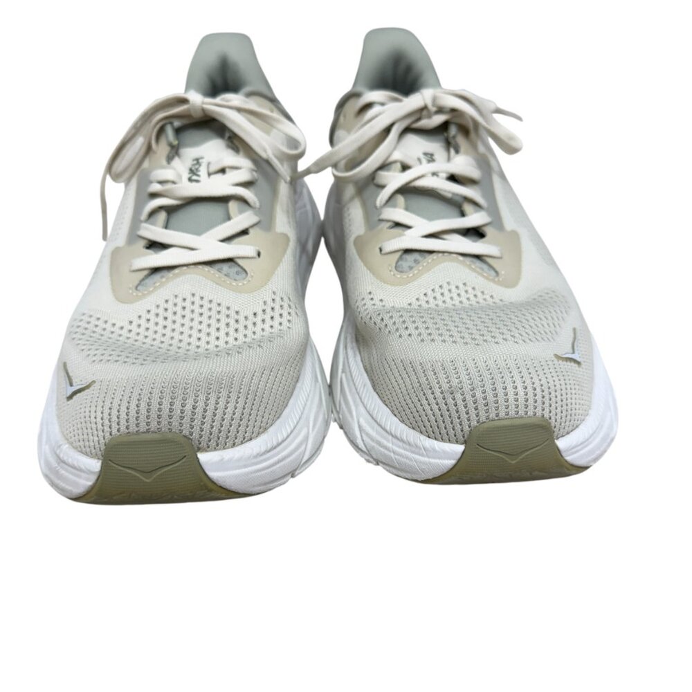 HOKA Arahi 7 Mens Running Sneakers Training Shoes in Oat Milk/Barley Sz 12 - Picture 3 of 10